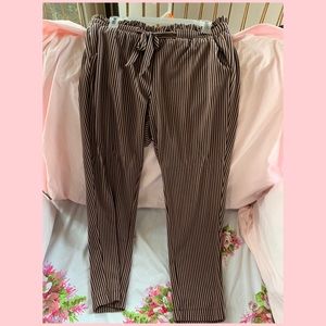 Torrid Tie Front Striped Pants